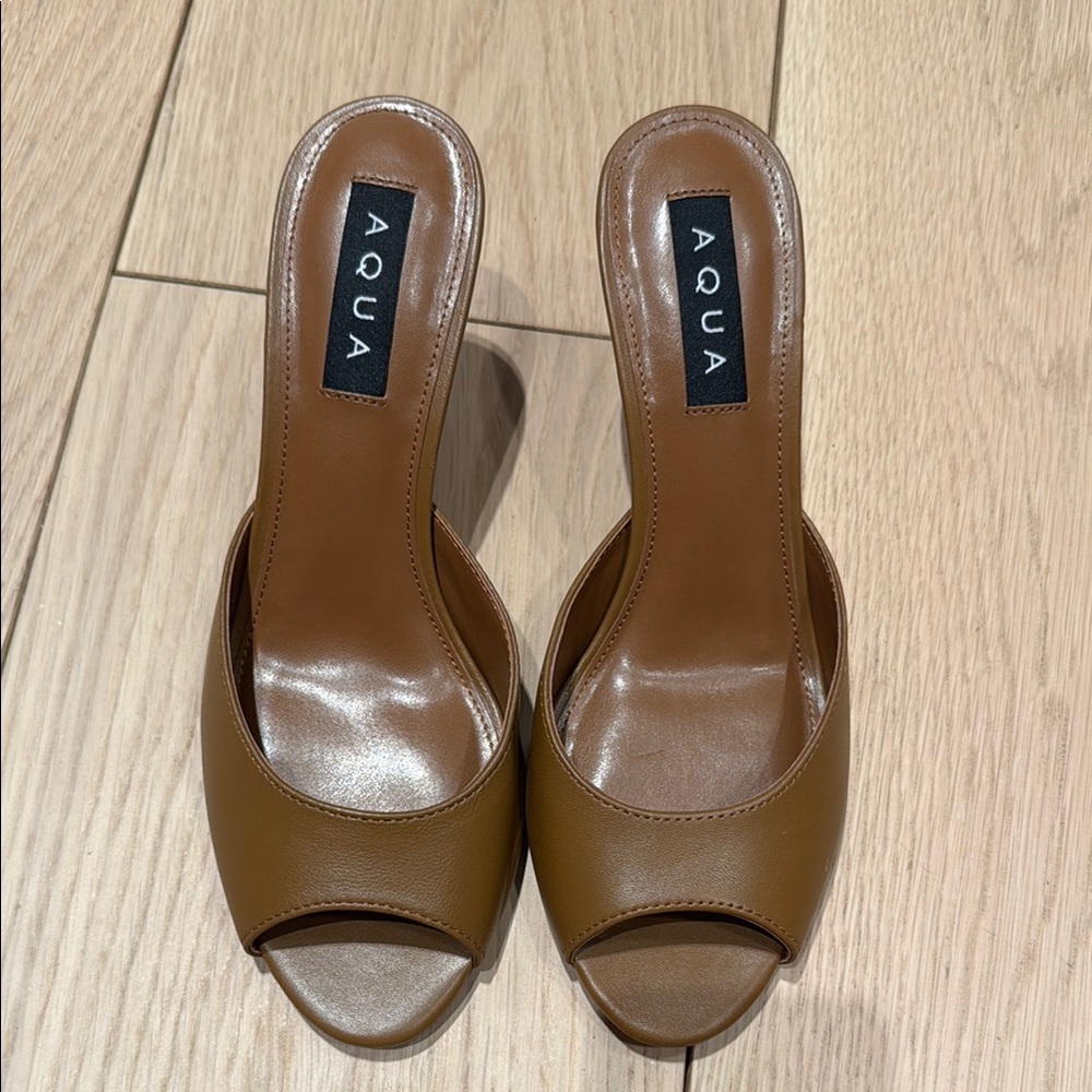AQUA Women's Daria Slip On Mid Heel Sandals - Bloomingdale’s Exclusive - size 8